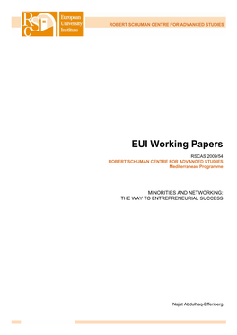 EUI Working Papers