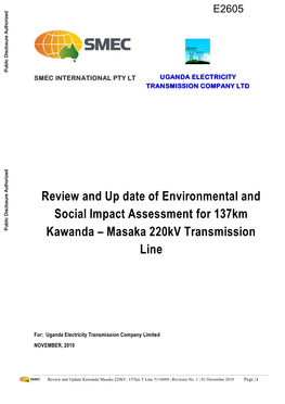 Masaka 220Kv Transmission Line