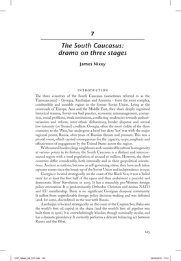 The South Caucasus: Drama on Three Stages