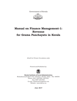 Manual on Finance Management -1