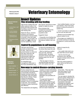 Veterinary Entomology