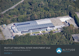 MULTI LET INDUSTRIAL ESTATE INVESTMENT SALE ENTER &gt;