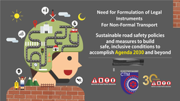 Need for Formulation of Legal Instruments for Non-Formal Transport 2