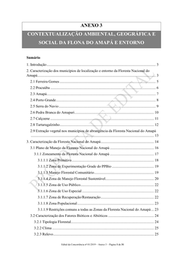 Anexo 3 Contextualização Ambiental, Geográfica E Social Da Flona Do Amapá E Entorno