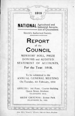 1918 Annual Report