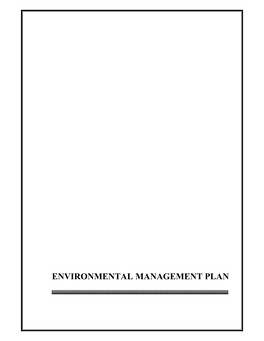 Environmental Management Plan