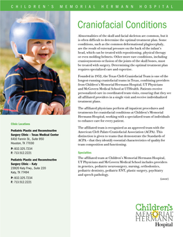 Download the Craniofacial Fact Sheet