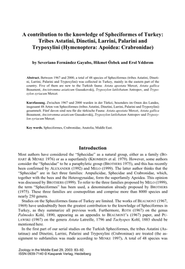 Tribes Astatini, Dinetini, Larrini, Palarini and Trypoxylini (Hymenoptera: Apoidea: Crabronidae)