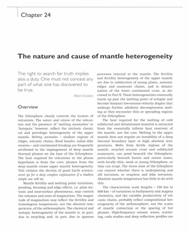 PDF (Chapter 24. the Nature and Cause of Mantle Heterogeneity)