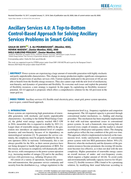 Ancillary Services 4.0: a Top-To-Bottom Control-Based Approach for Solving Ancillary Services Problems in Smart Grids