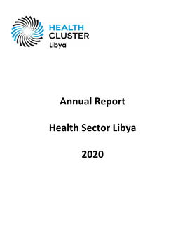 Annual Report Health Sector Libya 2020