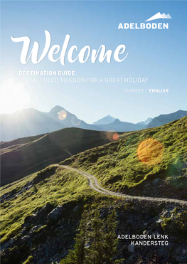 Welcome YOU NEED to KNOW for a GREAT HOLIDAY SUMMER | ENGLISH a Very Warm Welcome to You!