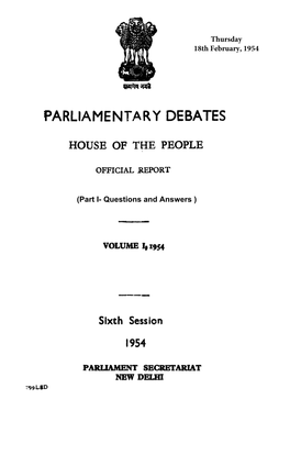 Parliamentary Debates