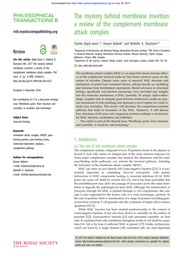 A Review of the Complement Membrane Attack Complex