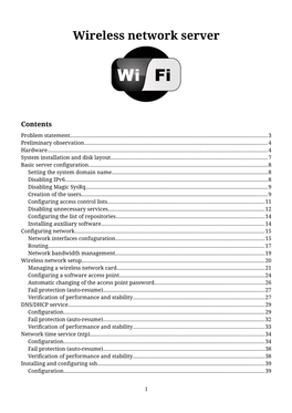 Wireless Network Server