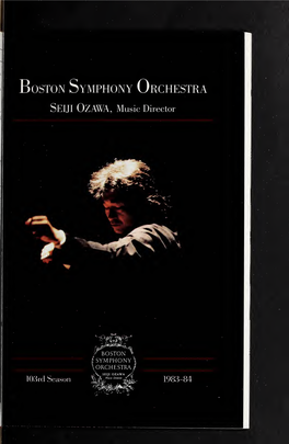 Boston Symphony Orchestra Concert Programs, Season 103, 1983-1984