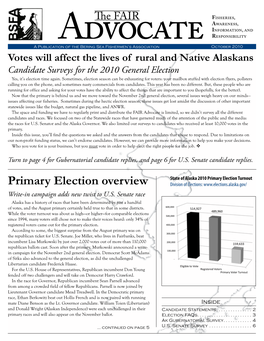 Primary Election Overview Division of Elections: Write-In Campaign Adds New Twist to U.S