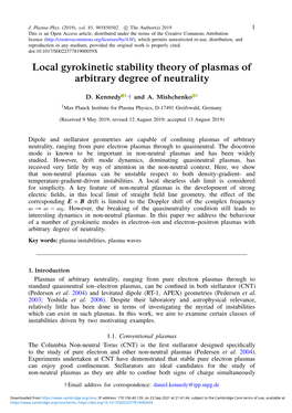 Local Gyrokinetic Stability Theory of Plasmas of Arbitrary Degree of Neutrality