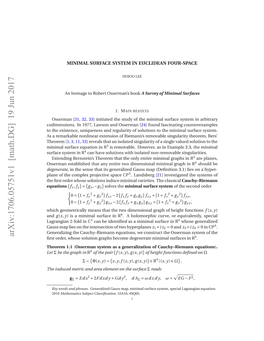 Minimal Surface System in Euclidean Four-Space 3