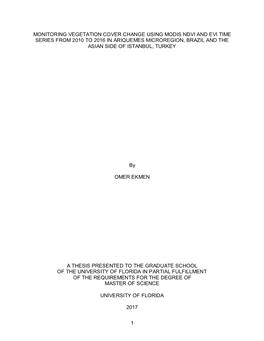 University of Florida Thesis Or Dissertation Formatting Template