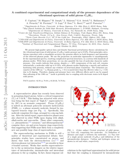 A Combined Experimental and Computational Study of the Pressure Dependence of the Vibrational Spectrum of Solid Picene C22H14