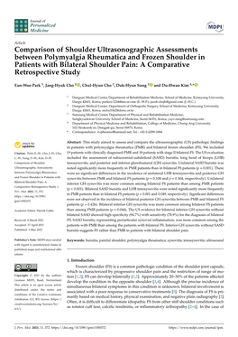 Comparison of Shoulder Ultrasonographic Assessments Between Polymyalgia Rheumatica and Frozen Shoulder in Patients with Bilatera