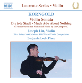 KORNGOLD Violin Sonata