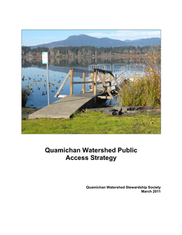 Quamichan Watershed Public Access Strategy