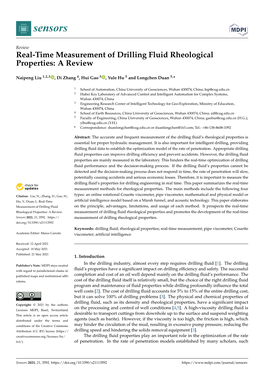 Real-Time Measurement of Drilling Fluid Rheological Properties: a Review