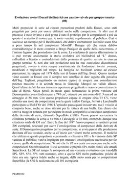 Evoluzione Motori Ducati Bicilindrici Con Quattro Valvole Per Gruppo Termico (08) Molti Propulsori Di Serie Ad Elevate Prestazio