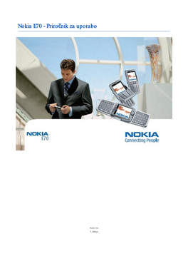 Nokia E70 - Priročnik Za Uporabo