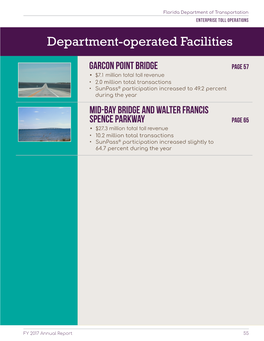 Department-Operated Facilities