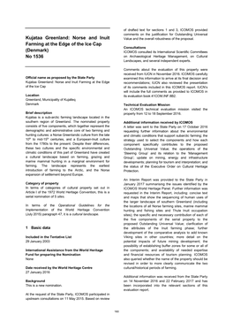 Kujataa Greenland: Norse and Inuit Value and the Overall Robustness of the Proposal