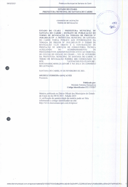 08/02/2021 Prefeitura Municipal De Santana Do Cariri ESTADO DO