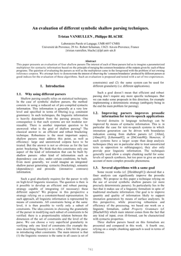 An Evaluation of Different Symbolic Shallow Parsing Techniques