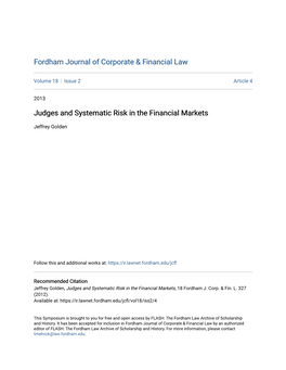 Fordham Journal of Corporate & Financial