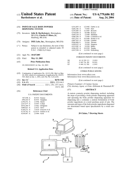 (12) United States Patent (10) Patent No.: US 6,779,686 B2 Bartholomew Et Al