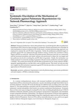 Systematic Elucidation of the Mechanism of Genistein Against Pulmonary Hypertension Via Network Pharmacology Approach