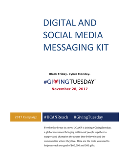 Digital and Social Media Messaging Kit