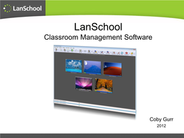 Lanschool Classroom Management Software
