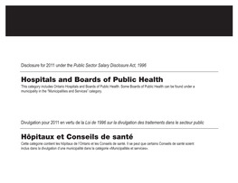 2011 Public Sector Salary Disclosure