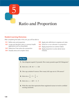 Ratio and Proportion