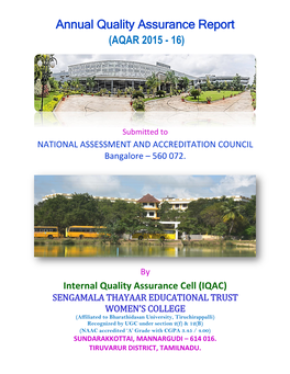 Annual Quality Assurance Report (AQAR 2015 - 16)