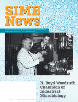 H. BOYD WOODRUFF: CHAMPION of INDUSTRIAL MICROBIOLOGY BOARD of DIRECTORS Meetings President Jan Westpheling
