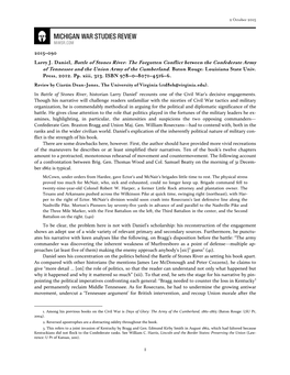 Larry J. Daniel, Battle of Stones River: the Forgotten Conflict Between the Confederate Army of Tennessee and the Union Army of the Cumberland