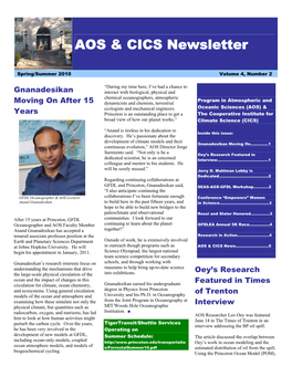AOS & CICS Newsletter