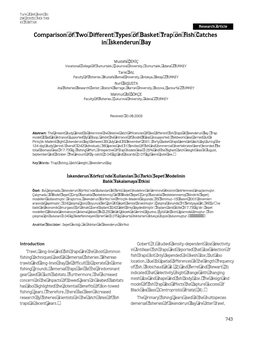 Comparison of Two Different Types of Basket Trap on Fish