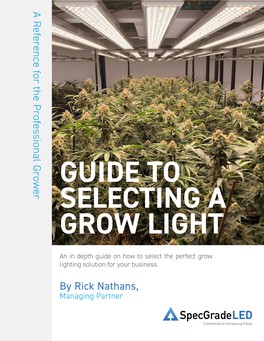 Guide to Selecting a Grow Light