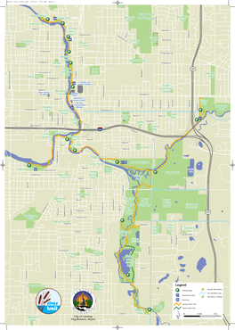 Lansing River Trail Munn Hawk Island Trail Maguire Park Jolly Rd Park 00.50.25 Bluebell City of Lansing Miles Park Virg Bernero, Mayor