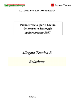 Allegato Tecnico B Relazione